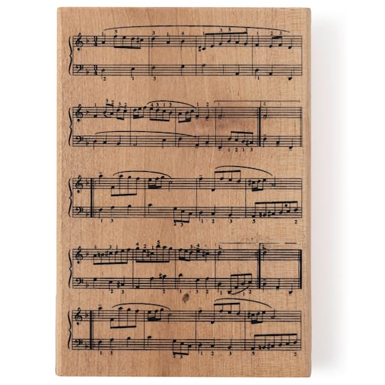 Sheet Music Wood Stamp by Recollections™